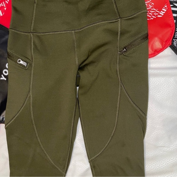 LuLuLemon❄️Winter❄️First Mile Tech Leggings. Olive. Sz 8 - Picture 5 of 11